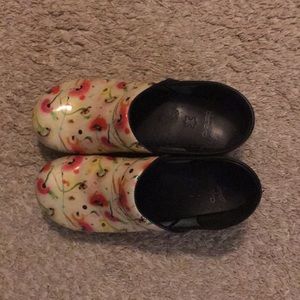 RARE DANSKO FLOWER CLOGS